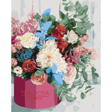 Картина за номерами "Вишуканий букет" Ідейка полотно на підрамнику 40x50см КНО3069 в інтернет-магазині "Я - Picasso"