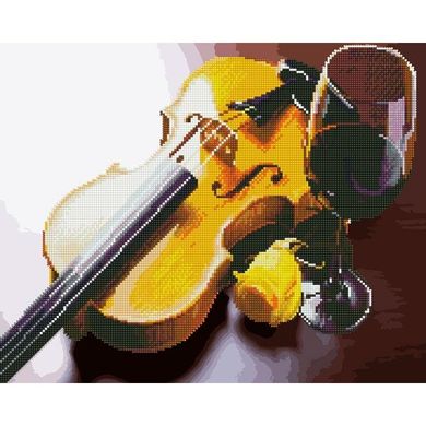 Алмазна картина-розмальовка "Скрипка і вино" BrushMe 3D ефект подарункова коробка 40x50 cм GZS1121 в інтернет-магазині "Я - Picasso"
