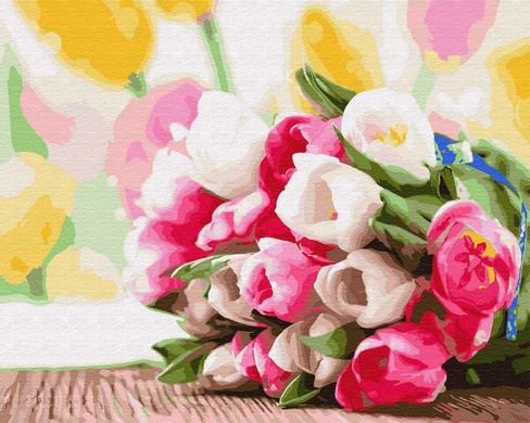 Картина за номерами "Букет тюльпанів" BrushMe полотно на підрамнику 40x50см GX9193 в інтернет-магазині "Я - Picasso"