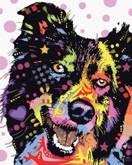 Картина за номерами "Пес в фарбах" BrushMe полотно на підрамнику 40x50см GX34322 в інтернет-магазині "Я - Picasso"