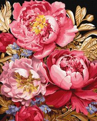 Картина за номерами "Квіткове натхнення з фарбами металік extra" Ідейка полотно на підрамнику 40х50см KHO3262 в інтернет-магазині "Я - Picasso"