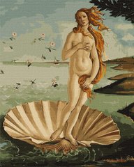 Картина за номерами "Народження Венери. Сандро Боттічеллі" Ідейка полотно на підрамнику 40x50см KHO4824 в інтернет-магазині "Я - Picasso"