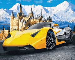 Картина за номерами "Lamborghini у замку" BrushMe полотно на підрамнику 40x50см GX28723 в інтернет-магазині "Я - Picasso"