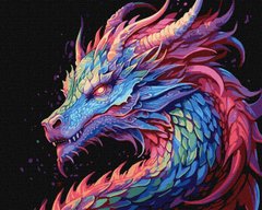 Картина по номерам "Красочный дракон" Идейка 40x50см КНО5113 в интернет-магазине "Я - Picasso"