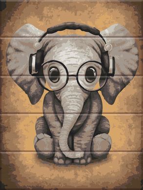 Картина по номерам на дереве "Слонёнок" ArtStory подарочная упаковка 30x40см ASW235 в интернет-магазине "Я - Picasso"