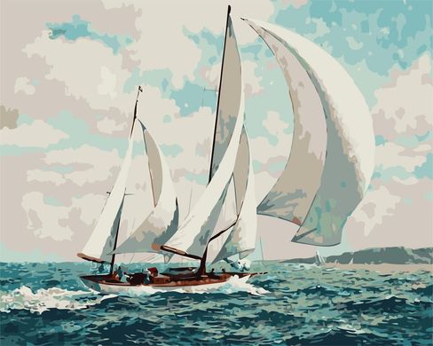 Картина за номерами "За морських просторів" ArtStory подарункова упаковка 40x50см AS0712 в інтернет-магазині "Я - Picasso"