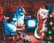 Картина по номерам "Синие коты" холст на подрамнике 40x50 см RB-0314