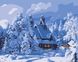 Картини за номерами "Зимовий будиночок" Artissimo полотно на підрамнику 50x60 см PNХ2727
