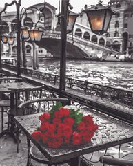 Алмазна картина-розмальовка "Троянди під дощем" BrushMe 3D ефект подарункова коробка 40x50 cм GZS1090 в інтернет-магазині "Я - Picasso"