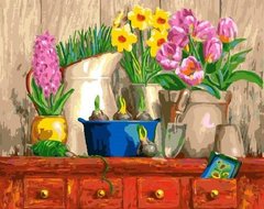 Картина за номерами "Натюрморт з 3-х квіток" BrushMe полотно на підрамнику 40x50см GX25050 в інтернет-магазині "Я - Picasso"