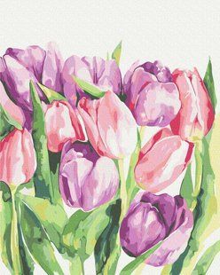 Картина по номерам "Утренные тюльпаны &copy; Karolina Bundash" BrushMe холст на подрамнике 40x50см BS53939 в интернет-магазине "Я - Picasso"