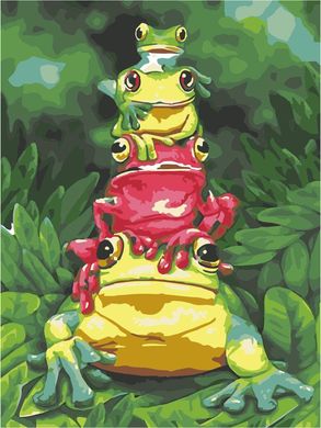 Картина за номерами " жабенята" ArtStory полотно на підрамнику 30х40см AS1063 в інтернет-магазині "Я - Picasso"