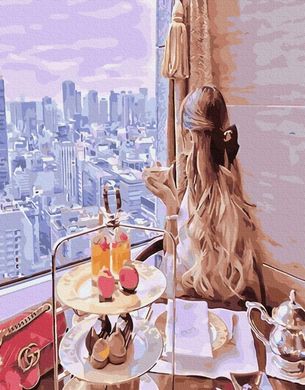 Картина за номерами "Сніданок з видом мрії" BrushMe полотно на підрамнику 40x50см PGX33804 в інтернет-магазині "Я - Picasso"