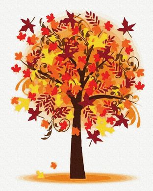 Картина по номерам - Осенние деревья 40х50 в интернет-магазине "Я - Picasso"