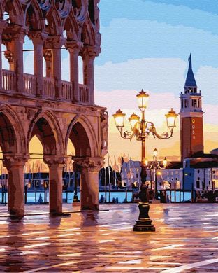 Картина за номерами "Вечірня площа Венеції" BrushMe полотно на підрамнику 40x50см GX32268 в інтернет-магазині "Я - Picasso"