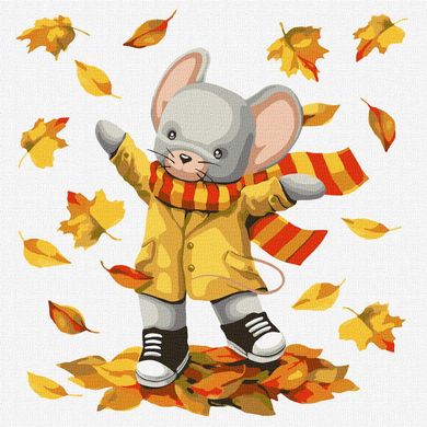 Картина за номерами "Улюблена осінь ©tanya_bonya" Ідейка полотно на підрамнику 30x30см КНО2388 в інтернет-магазині "Я - Picasso"