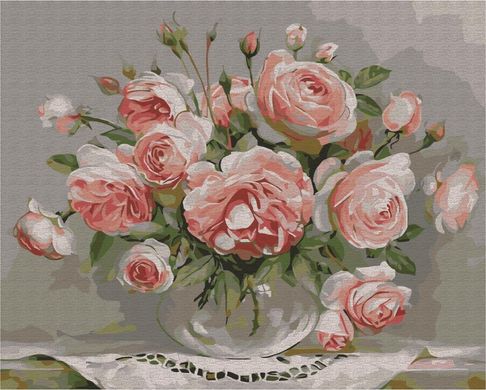 Картина по номерам - Розы на столике 40x50см в интернет-магазине "Я - Picasso"