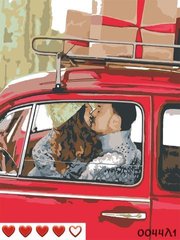 Картини за номерами "Пара закоханих" Барви полотно на підрамнику 40x50 см 0044Л1 в інтернет-магазині "Я - Picasso"