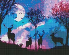Алмазна мозаїка "Казковий ліс" Ідейка полотно на підрамнику 40x50см AMO7154 в інтернет-магазині "Я - Picasso"