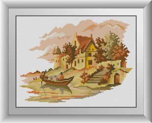Алмазна мозаїка "Будинок біля річки" Dream Art в коробці 31006 в інтернет-магазині "Я - Picasso"