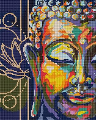 Алмазная мозаика "Красочный Будда" BrushMe холст на подрамнике 40x50см DBS1041 в интернет-магазине "Я - Picasso"