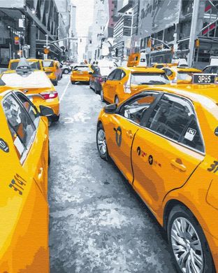 Картина по номерам - Нью-Йоркское такси 40x50 см в интернет-магазине "Я - Picasso"