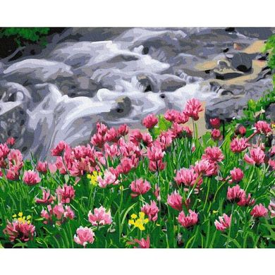Картина за номерами "Квітучий водоспад" BrushMe полотно на підрамнику 40х50см GX38045 в інтернет-магазині "Я - Picasso"