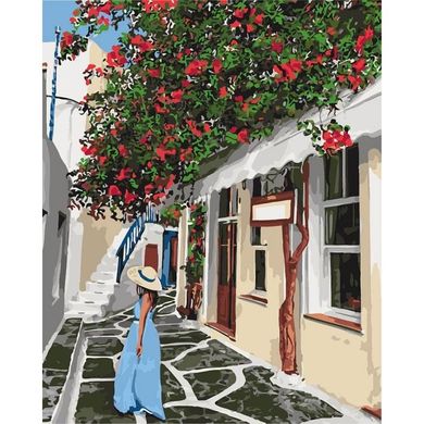 Картина за номерами "Затишними вуличками" Ідейка полотно на підрамнику 40x50см КНО2263 в інтернет-магазині "Я - Picasso"