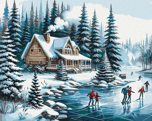 Картина по номерам "Зимові канікули" BrushMe холст на подрамнике 40x50см BS53846 в інтернет-магазині "Я - Picasso"