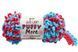 Пряжа Alize Puffy More/Алізе Пуффі Мор, голубой-малиновый 6553
