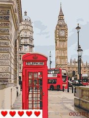 Картини за номерами "Лондон" Барви полотно на підрамнику 40x50 см 0023П1 в інтернет-магазині "Я - Picasso"
