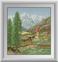 Алмазна мозаїка "Село в горах" Dream Art в коробці 30927 в інтернет-магазині "Я - Picasso"