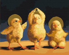 Картина по номерам "Духовные цыплята. Lucia Heffernan" BrushMe полотно на подрамнике 40x50см BS53473 в интернет-магазине "Я - Picasso"
