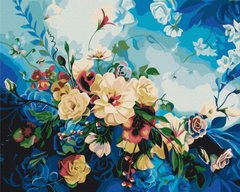Картина по номерам "Цветы голубые. Anna Steshenko" BrushMe холст на подрамнике 40х50см BS53560 в интернет-магазине "Я - Picasso"