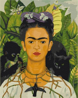 Картина за номерами "Фріда Кало. Автопортрет" BrushMe полотно на підрамнику 40х50см BS52014 в інтернет-магазині "Я - Picasso"