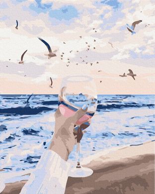 Картина по номерам "Море в бокале" BrushMe холст на подрамнике 40х50см BS52416 в интернет-магазине "Я - Picasso"