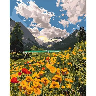 Картина за номерами "Величні Альпи" Ідейка полотно на підрамнику 40x50см КНО2268 в інтернет-магазині "Я - Picasso"