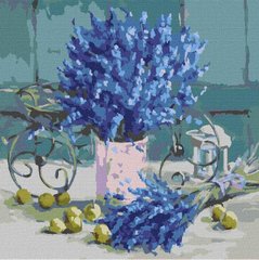 Картина за номерами "Ароматна лаванда" Ідейка полотно на підрамнику 40х40см KHO3189 в інтернет-магазині "Я - Picasso"