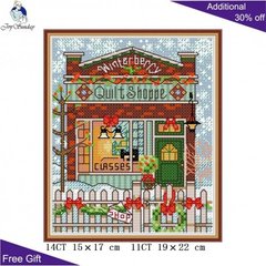 Різдвяний котедж 3 Набір для вишивання хрестиком з друкованою схемою на тканині Joy Sunday FA113 в интернет-магазине "Я - Picasso"