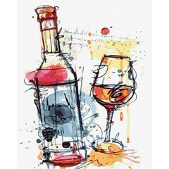 Картина за номерами "Арт з вином" BrushMe полотно на підрамнику 40х50см GX38018 в інтернет-магазині "Я - Picasso"