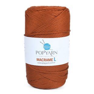 Пряжа Macrame L/Макраме Л, теракотовий B-302, Popyarn