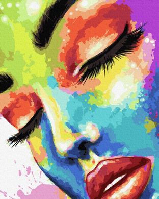 Картина по номерам - Женщина в красках 40х50 в интернет-магазине "Я - Picasso"