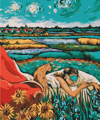 Картина за номерами "Зоряна Одрі" BrushMe полотно на підрамнику 40х50см BS51588 в інтернет-магазині "Я - Picasso"