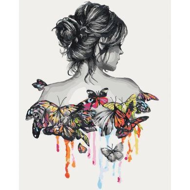 Картина за номерами "Ніжність метелики" Ідейка полотно на підрамнику 40x50см КНО2688 в інтернет-магазині "Я - Picasso"