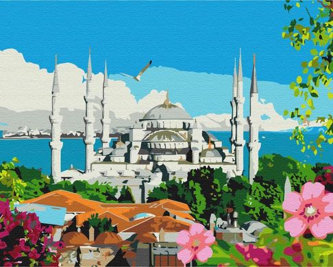 Картина за номерами "Літній Стамбул" BrushMe полотно на підрамнику 40x50см BS51586 в інтернет-магазині "Я - Picasso"