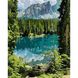 Картина за номерами "Загадкове озеро" Ідейка полотно на підрамнику 40x50см КНО2270