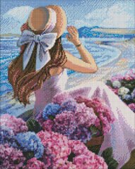 Алмазна мозаїка "Квітуче узбережжя" Ідейка полотно на підрамнику 40x50см AMO7384 в інтернет-магазині "Я - Picasso"