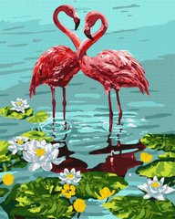 Картина по номерам "Пара фламинго" Идейка холст на подрамнике 40x50см KHO4144 в интернет-магазине "Я - Picasso"