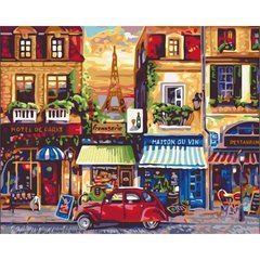 Картина за номерами "Вулицями Парижа" Ідейка полотно на підрамнику 40x50см КНО2189 в інтернет-магазині "Я - Picasso"