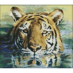 Тигр у воді Набір для вишивання хрестиком з друкованою схемою на тканині Joy Sunday D185 в інтернет-магазині "Я - Picasso"